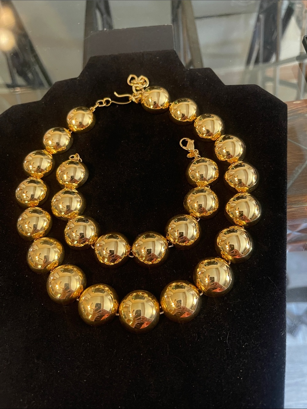 Monet Vintage Gold Tone Necklace/bracelet Set